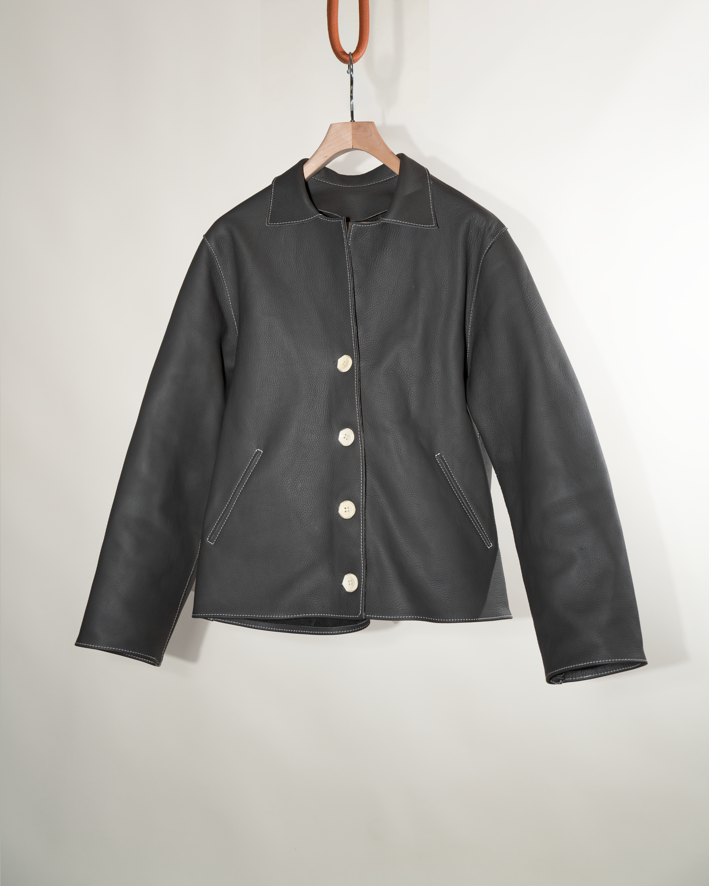 VESTE EN CUIR BIDAIARI
