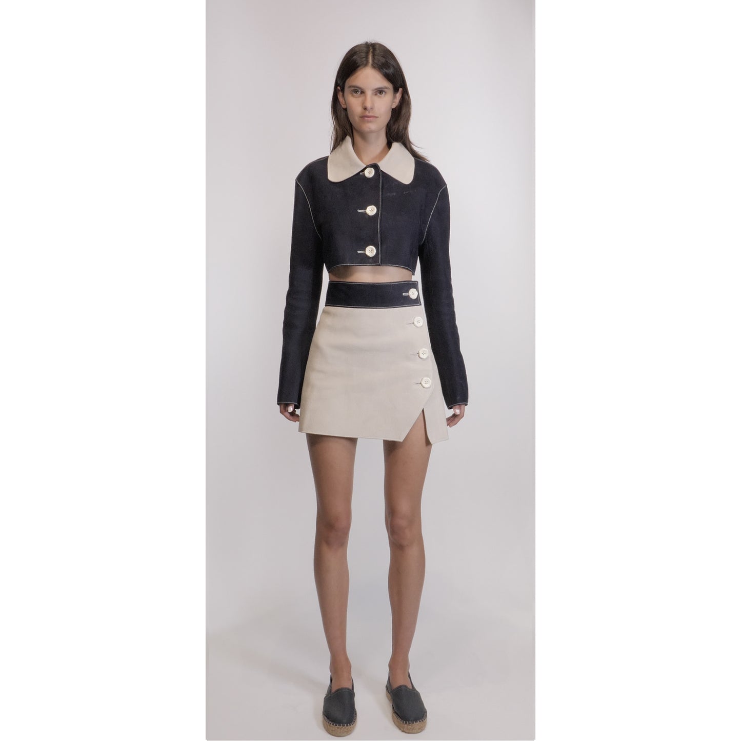 JUPE COURTE EN CUIR AMATXI