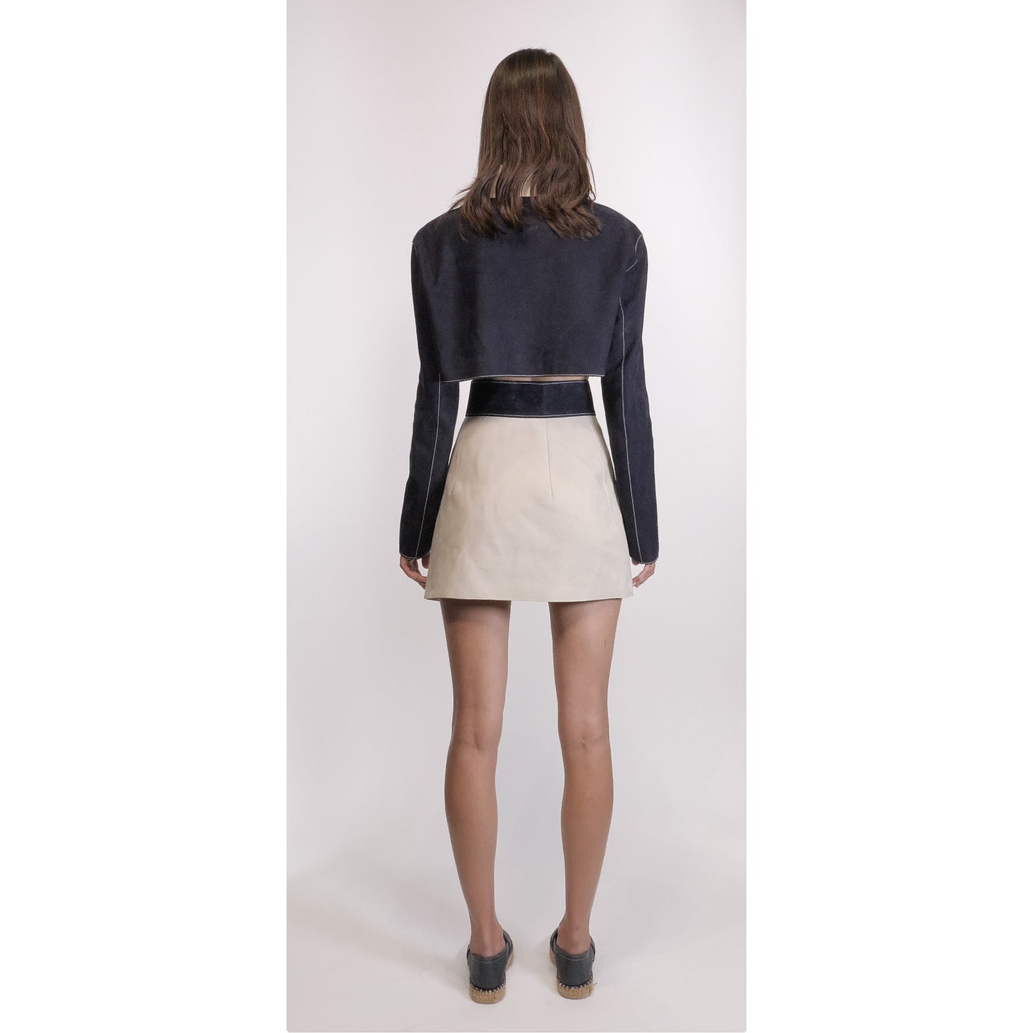 JUPE COURTE EN CUIR AMATXI